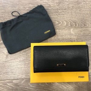 Fendi “continental” long wallet